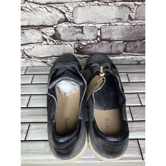 Bed Stu Workshop Blue Gray Denim Distressed Lace Casual Sneakers Men 13M US/46EU - Picture 11 of 16